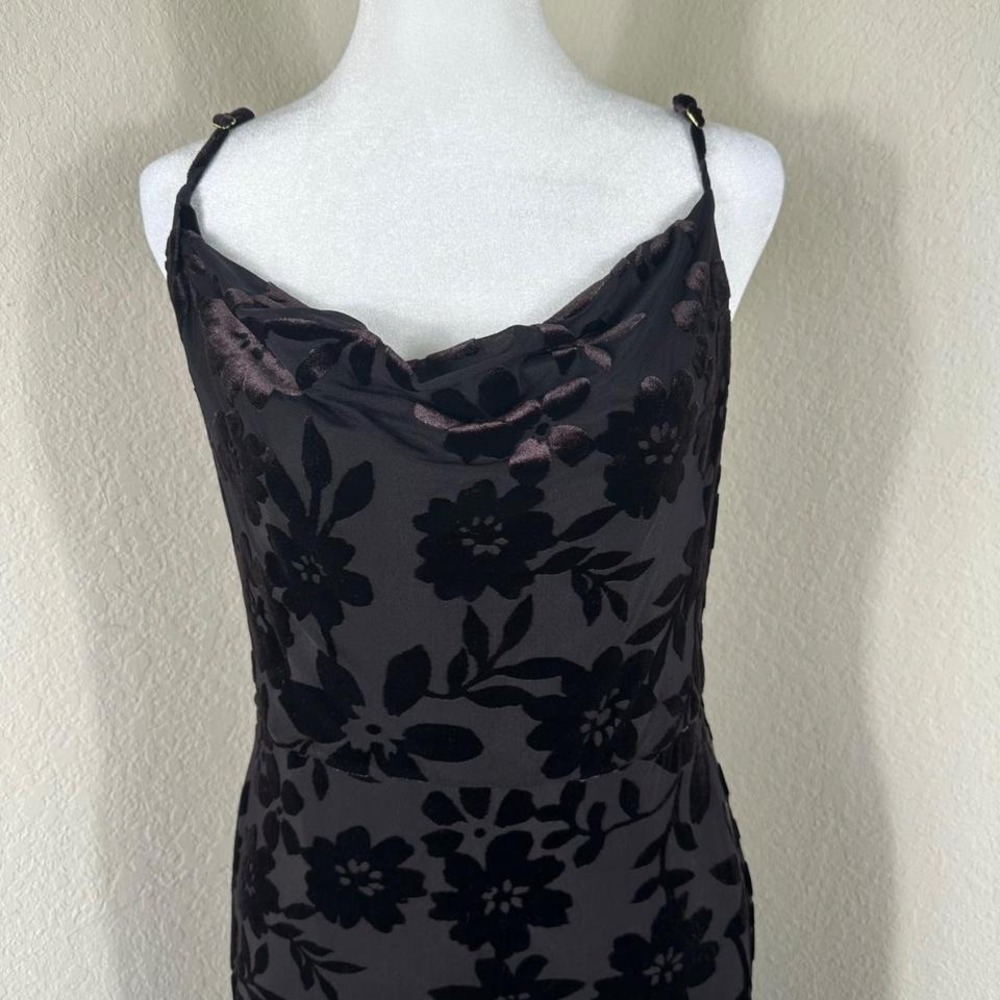 Taylor Velvet Burnout Maxi‎ Dress 8 Y2K Whimsigoth Gothic Fairy Grunge Vampy